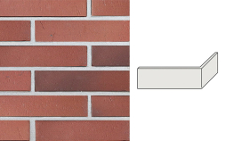 Клинкерная плитка угловая Uniceramix IRON UX17 Red castle, 50*168*52*12 мм