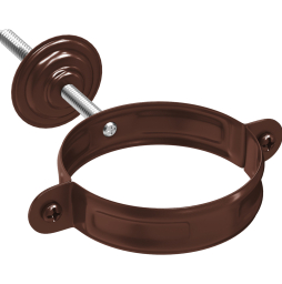 Хомут с комплектом крепления Aquasystem PE dRain RAL 8017 D 90 мм