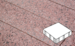 Плитка тротуарная Готика, City Granite FINO, Квадрат В.3.К.10, Ладожский, 300*300*100 мм