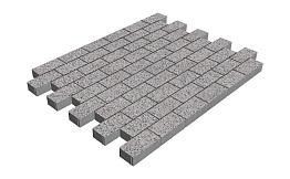 Плитка тротуарная SteinRus Прямоугольник Б.6.П.6 Backwash Каспий, 200*100*60 мм