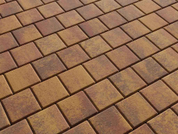 Плитка тротуарная Квадрат Б.3.К.8 листопад гладкий осень, 100*100*80 мм