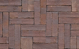 Клинкерная брусчатка Muhr №04S Rotbraun-bunt spezial, 240*55*52 мм