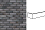 Клинкерная плитка угловая King Klinker Dream House 37 Black Jack RF10, 250*65*120*10 мм