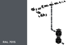 Скрытая водосточная система Galeco HIDDEN RAL 7015