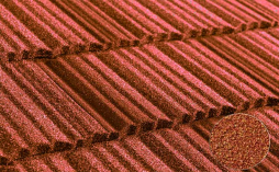 Композитная черепица рядовая Metrotile Shake Terracotta