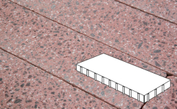 Плитка тротуарная Готика, City Granite FINO, Плита Б.9.П.8, Ладожский, 900*300*80 мм