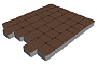 Плитка тротуарная SteinRus Инсбрук Альт Нео, Native, коричневый, толщина 60 мм