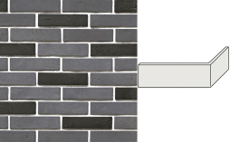Декоративный кирпич White Hills Терамо брик Design угловой элемент цвет 353-85