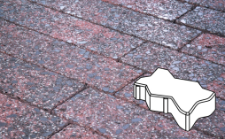 Плитка тротуарная Готика, City Granite FINERRO, Зигзаг/Волна Б.2.Ф.6, Дымовский, 225*112,5*60 мм