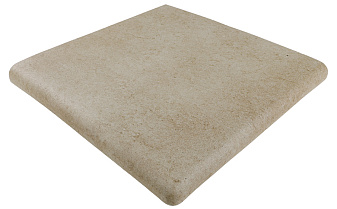 Клинкерная угловая ступень-флорентинер Gres Aragon Capri Beige, 330*330*18(53) мм