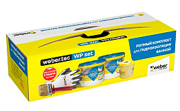 Комплект для гидроизоляции ванной комнаты weber.tec wp set