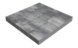 Плитка тротуарная SteinRus Грас Б.4.П.8, Antico, Актау, 400*200*80 мм