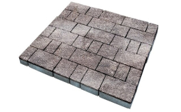 Плитка тротуарная SteinRus Старый город Б.2.Фсм.6, Native, ColorMix Умбра, толщина 60 мм