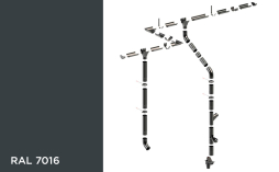 Водосточная система KROP STAL 150/100 RAL 7016