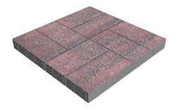 Плитка тротуарная SteinRus Грас Б.4.П.8, Antico, Рейнир, 400*200*80 мм