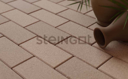 Плитка тротуарная Steingot Моноцвет, Прямоугольник, фаска 1,5*1,5, бежевый, 200*100*60 мм