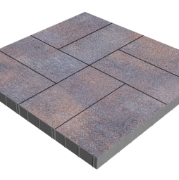 Плитка тротуарная SteinRus Парк Плейс Б.3.П.8, Рица, Backwash, 600*300*80 мм