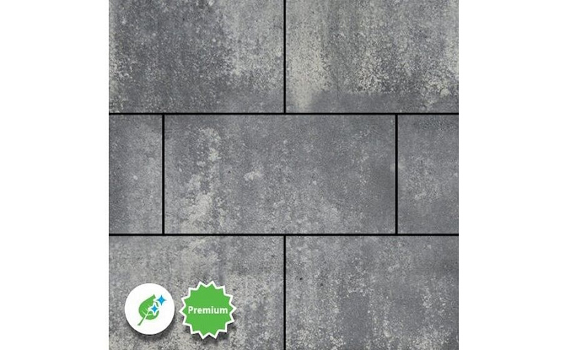 Плитка тротуарная SteinRus Парк Плейс Б.3.П.8, гладкая, ColorMix Актау, 600*300*80 мм