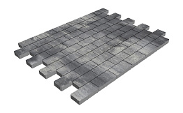 Плитка тротуарная SteinRus Прямоугольник А.6.П.4, гладкая, Актау, 200*100*40 мм
