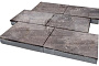 Плитка тротуарная SteinRus Парк Плейс Б.3.П.8, гладкая, ColorMix Умбра, 600*300*80 мм