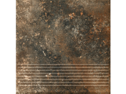 Клинкерная ступень Paradyz Arteon Brown с насечками, 300*300*8,5 мм