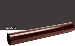 Труба водосточная Galeco для системы STAL D 135/90 мм, RAL 8019, 3 пог.м