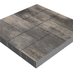 Плитка тротуарная SteinRus Грас Б.4.П.8, Native, Нокс, 400*200*80 мм