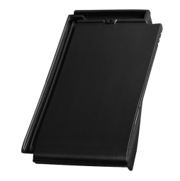 Керамическая черепица боковая правая TONDACH Figaro 11 (Planoton 11), Black glazed