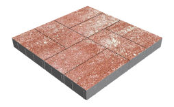 Плитка тротуарная SteinRus Грас Б.4.П.8, Antico, Порто, 400*200*80 мм