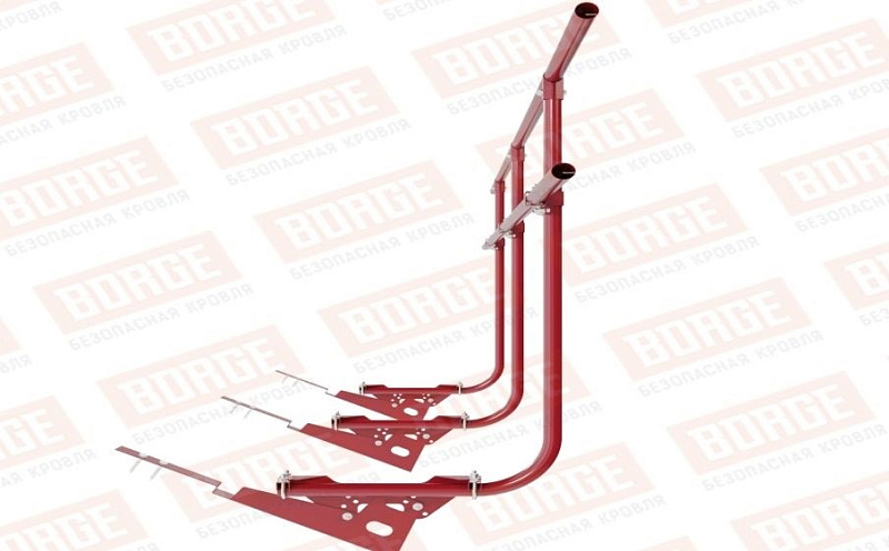 Кровельное ограждение Borge для черепичной кровли оцинкованное RAL 3003, 300*120 см