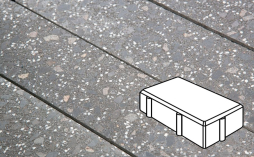 Плитка тротуарная Готика, City Granite FINO, Брусчатка В.2.П.10/Г.2.П.10, Ильменит, 200*100*100 мм