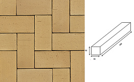Клинкерная брусчатка Westerwaelder Klinker PK82 Gelb-bunt, 240*55*52 мм