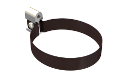 Хомут трубы BRAAS, 125/90 мм, сталь, темно-коричневый
