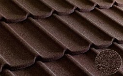 Композитная черепица рядовая Metrotile Mistral Brown