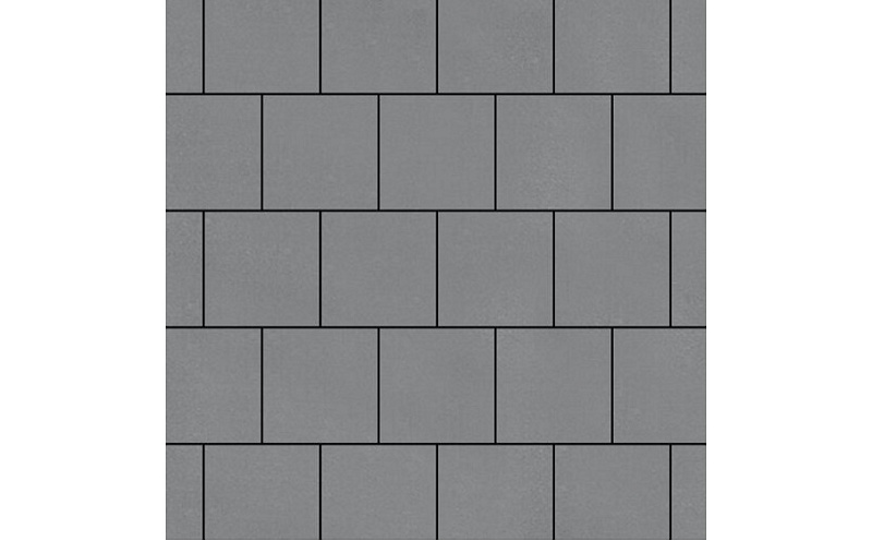 Плитка тротуарная SteinRus Валенсия Б.3.К.8, гладкая, серый, 300*300*80 мм