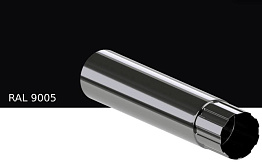Труба водосточная KROP STAL для системы D 150/100 мм, RAL 9005, 3 м