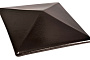 Клинкерный заборный оголовок King Klinker 17 Onyx black, 445*585*106 мм