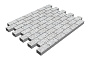 Плитка тротуарная SteinRus Прямоугольник Б.6.П.6 Backwash Мрамор, 200*100*60 мм