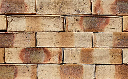 Кирпич клинкерный Muhr 35 KS Creme nuanciert Kohle Spezial Wasserstrich, 240*52*52 мм