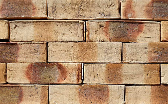 Кирпич клинкерный Muhr 35 KS Creme nuanciert Kohle Spezial Wasserstrich, 240*52*52 мм