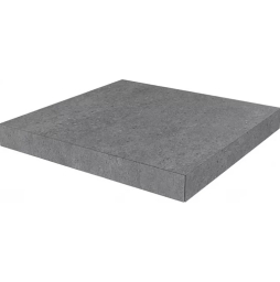 Ступень угловая клееная KERAMA MARAZZI Терраццо серый темный необрезная, 330*330*9 мм
