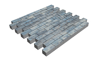 Плитка тротуарная SteinRus Прямоугольник В.6.П.8, Амбер, гладкая, 200*100*80 мм