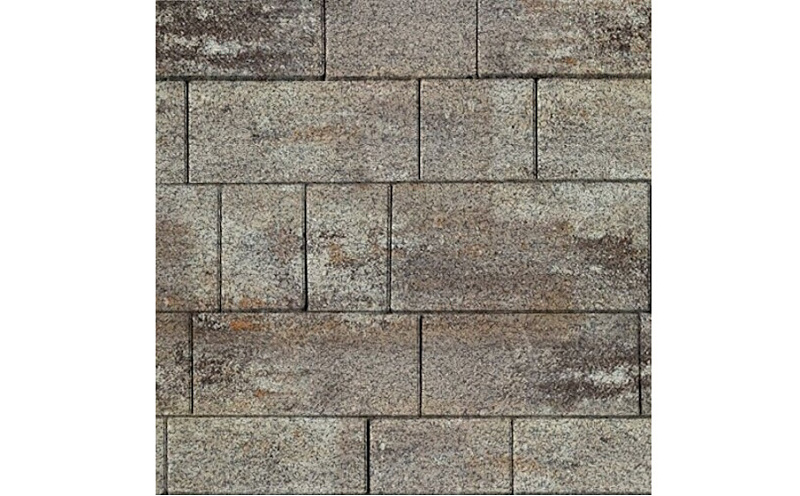 Плитка тротуарная SteinRus Инсбрук Тироль Б.4.Псм.6 Native, ColorMix Берилл, толщина 60 мм