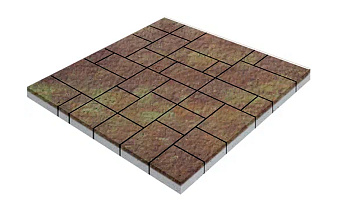Плитка тротуарная SteinRus Инсбрук Альпен Б.7.Псм.6, Old-age, ColorMix Порто, толщина 60 мм
