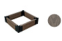 Комплект ограждения для клумбы CM Garden 600*600 мм Венге