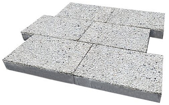 Плитка тротуарная SteinRus Парк Плейс Б.3.П.8, Backwash, Мрамор, 600*300*80 мм