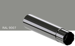 Труба водосточная KROP STAL для системы D 150/100 мм, RAL 9007, 3 м