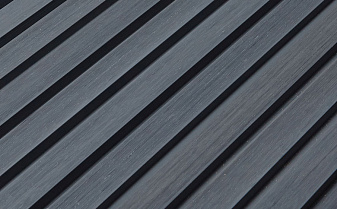 Реечная фасадная панель из ДПК CM Wall Ebony (Эбен), 4000*219*26 мм