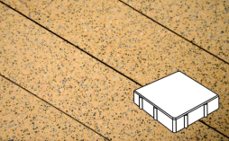 Плитка тротуарная Готика, Granite FINO, Квадрат В.1.К.8, Жельтау, 150*150*80 мм