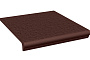 Клинкерная ступень с капиносом Paradyz Natural Brown, структурная, 330*300*11 мм